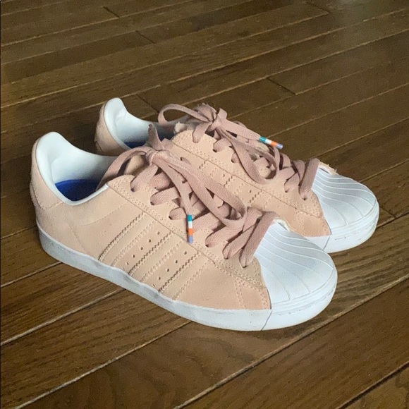 ADIDAS superstar vulc ADV pastel pink peach shoes - Picture 6 of 8